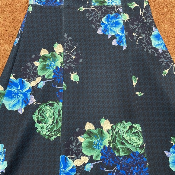 Pinko shoulder dress blue floral - Picture 7 of 10